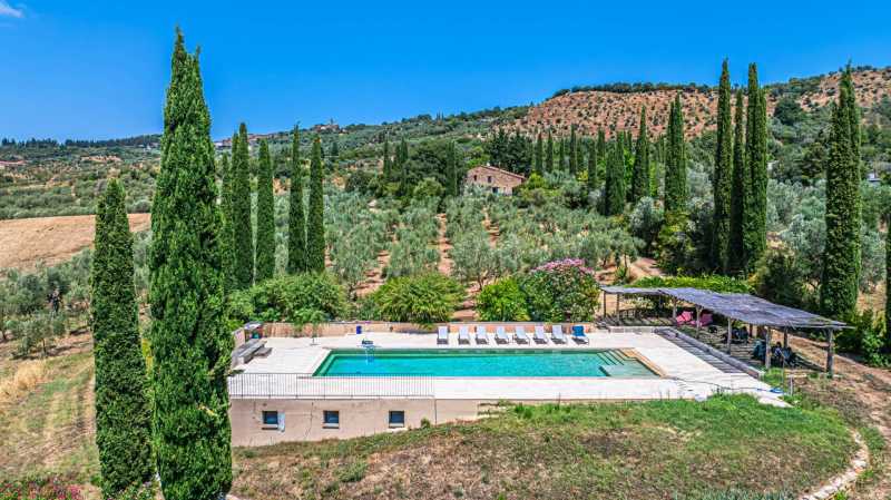 Villa med romersk arv i Toscana til salg
