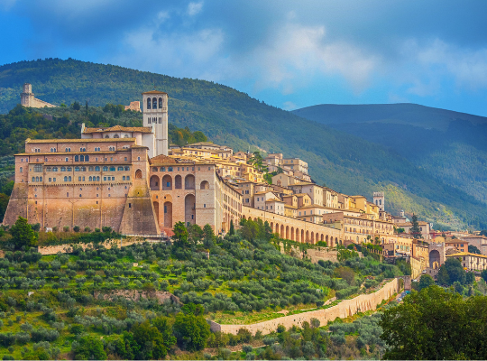 Vandretur i italienske Umbrien med hovedstaden Perugia 2021